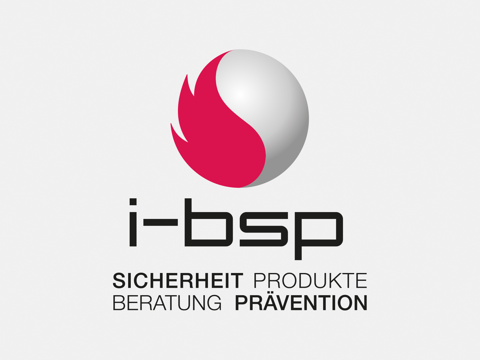 Logo i-bsp in Farbe auf grauem Hintergrund