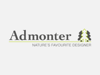 Logo Admonter in Farbe auf grauem Hintergrund