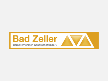 Logo Bad Zeller in Farbe auf grauem Hintergrund