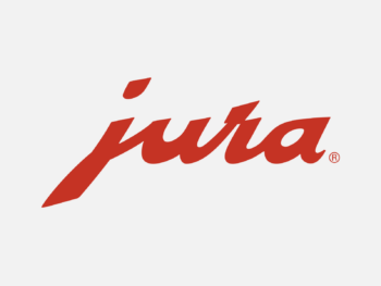 Logo Jura in Farbe auf grauem Hintergrund