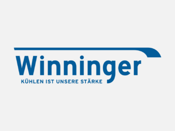 Logo Winninger in Farbe auf grauem Hintergrund