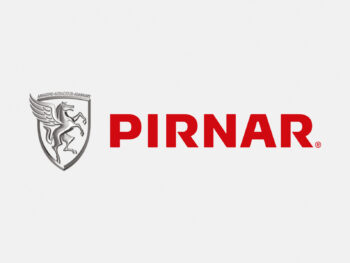 Logo PIRNAR in Farbe auf grauem Hintergrund